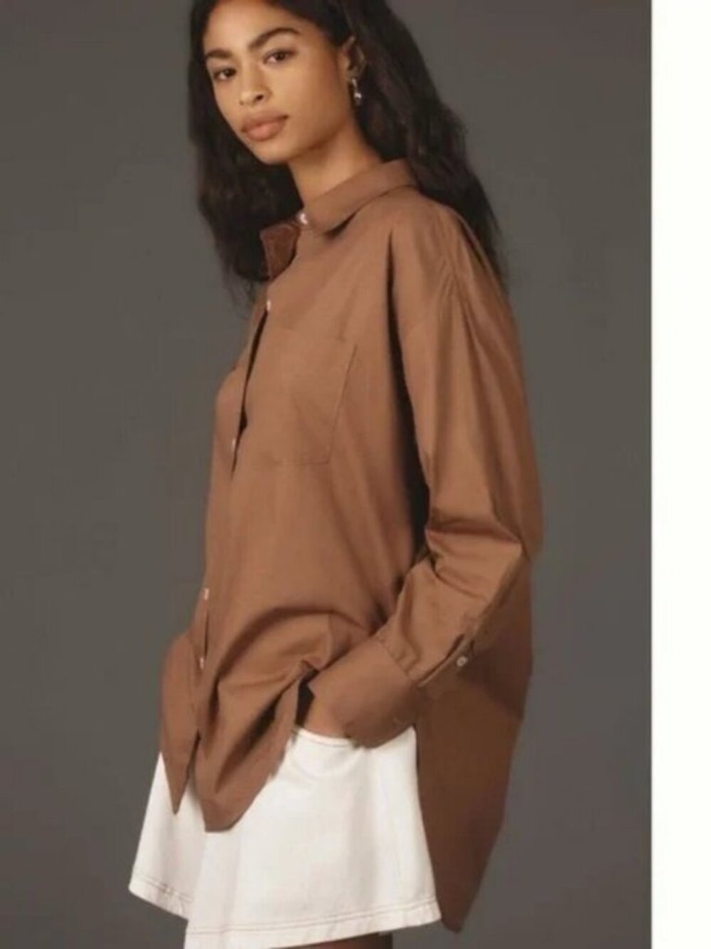 Maeve by Anthropologie The Bennet Button Down Shirt L